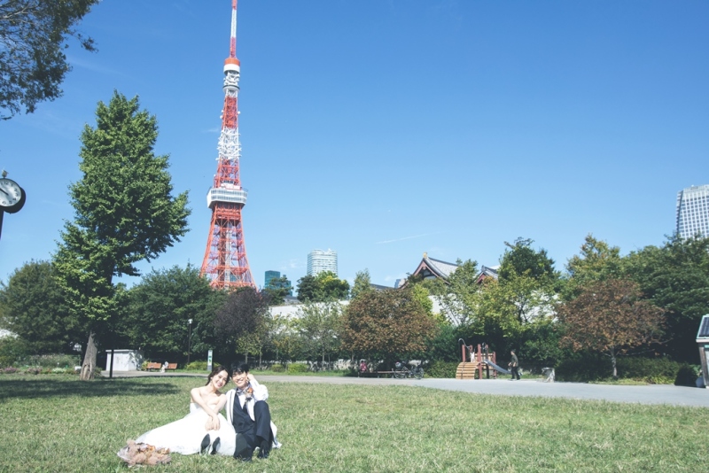 11月末まで3万円オフ♪【区立芝公園】ロケーションフォト★衣裳・撮影全データ100カット付★