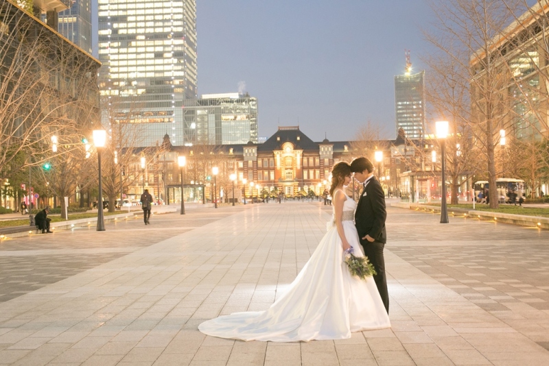 11月末まで3万円オフ♪【東京駅・丸の内】ナイトロケーション★衣裳・撮影全データ80カット付★