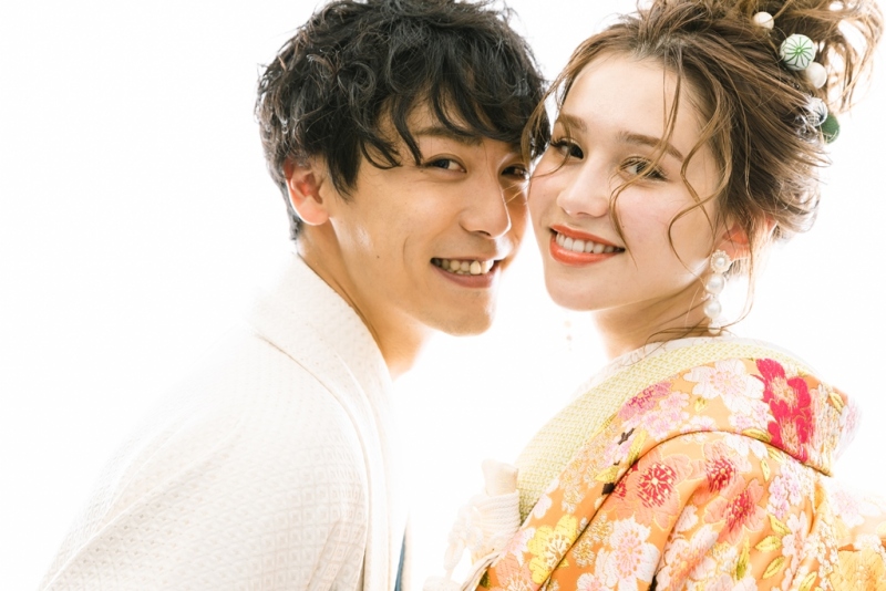 【和装＆ドレス】スタジオ撮影★衣裳3着・10Pアルバム・撮影全データ100カット付（データはスマホでダウンロード可能）★