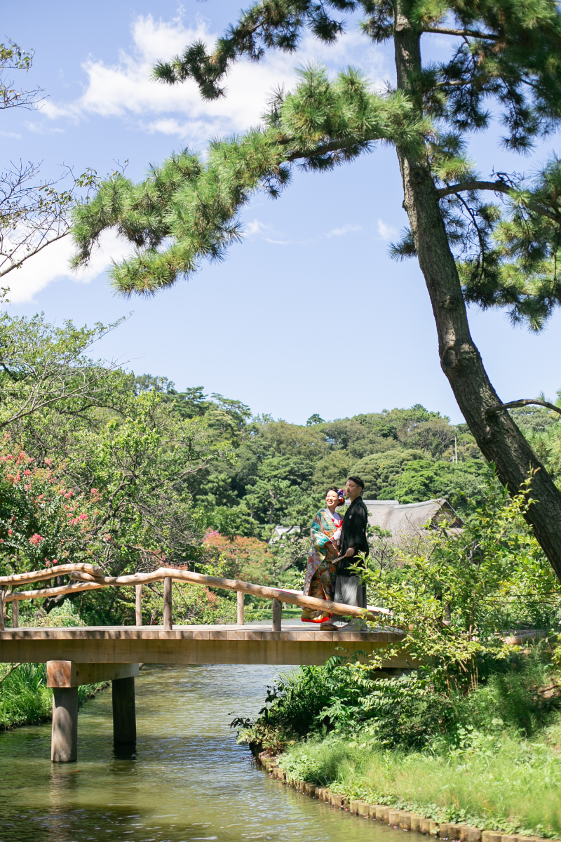 広々とした庭園