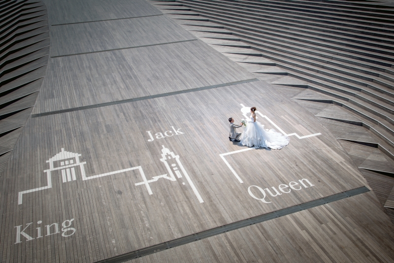 誰もが憧れるプロポーズ風ショット