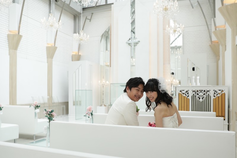 天井の高いチャペル