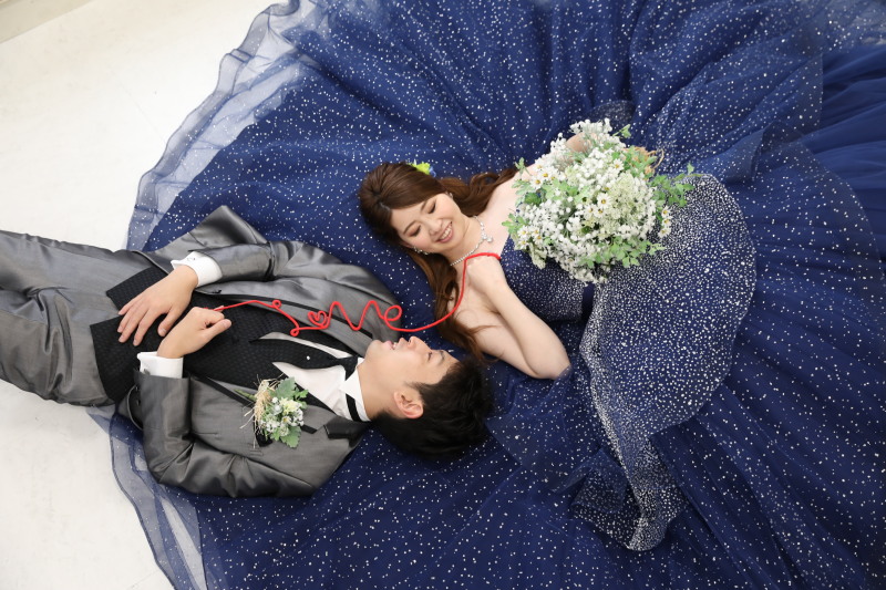 赤い糸で結ばれたお二人♡