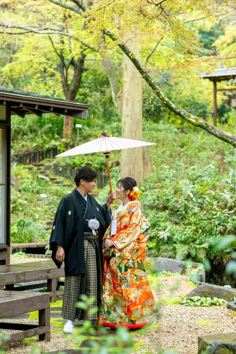 緑に囲まれながら