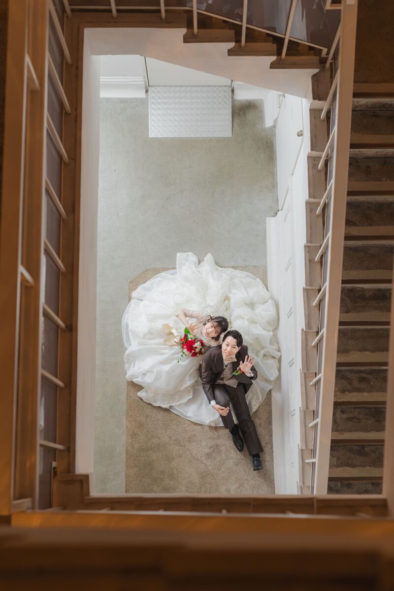 最後は螺旋階段でご撮影❣