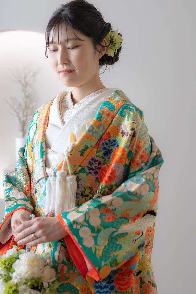 まずは和装でスタジオ撮影