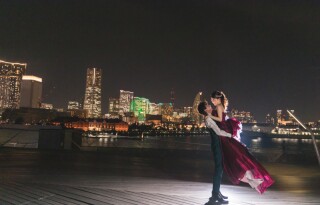 ドラマチックに♡　大さん橋ナイトロケ