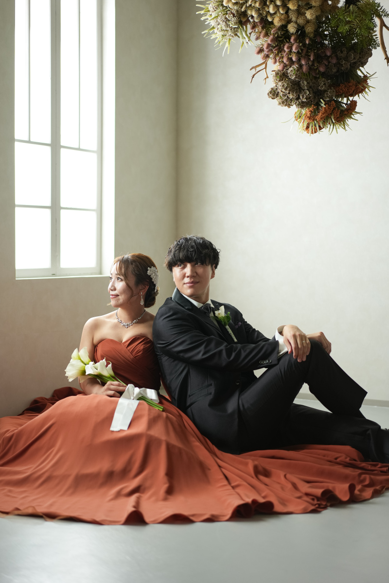 お座りショットで可愛らしく