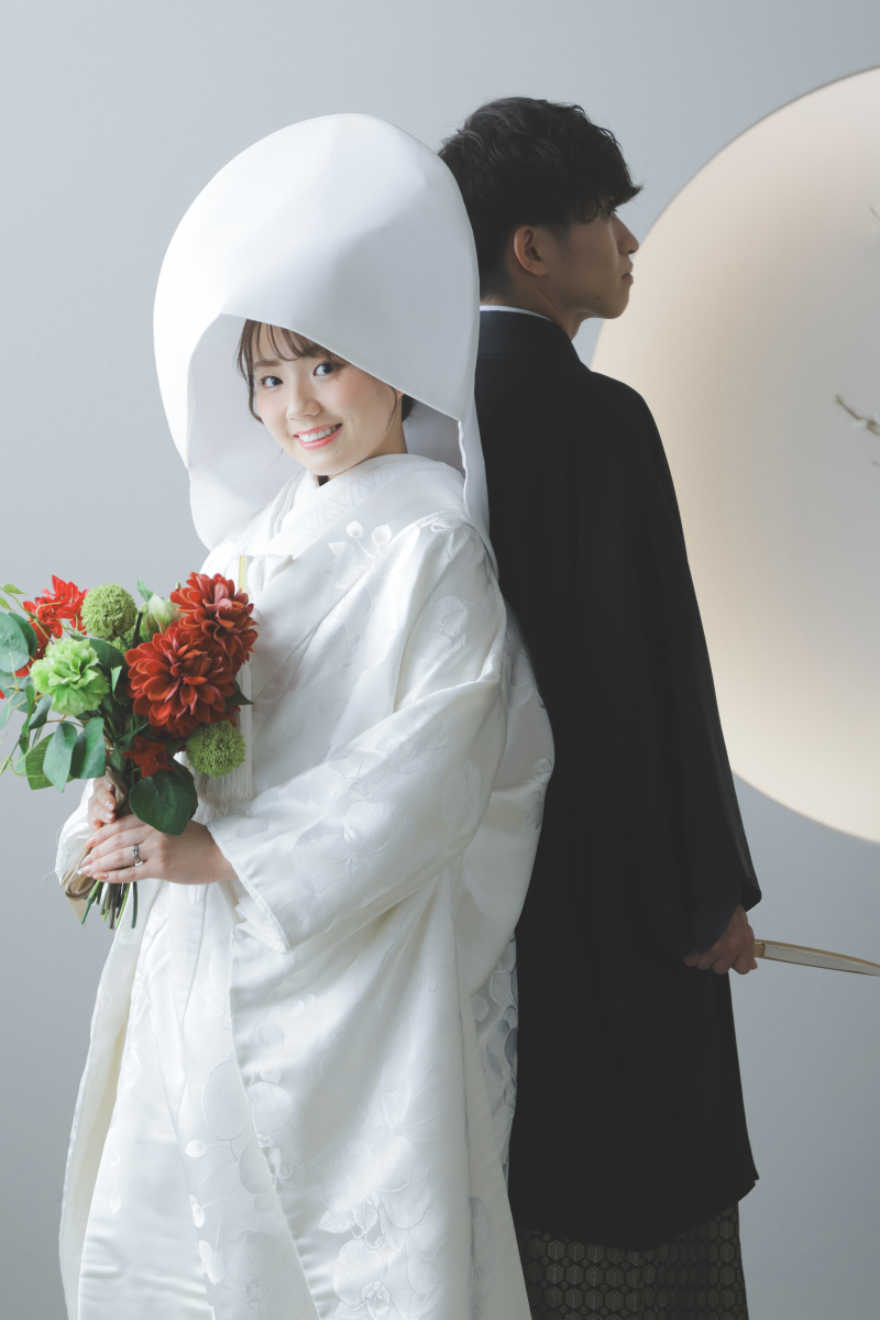 一着目は白無垢でご撮影いただきました☆
