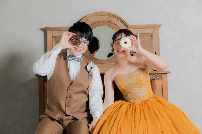 カラードレスはキュートに❣