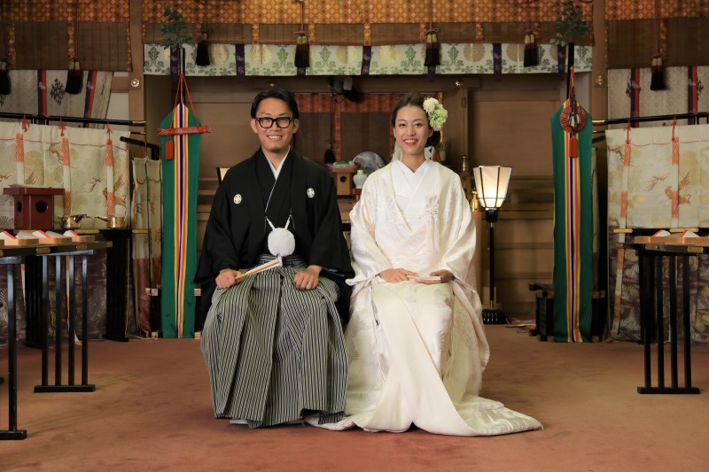 グリーンの髪飾り