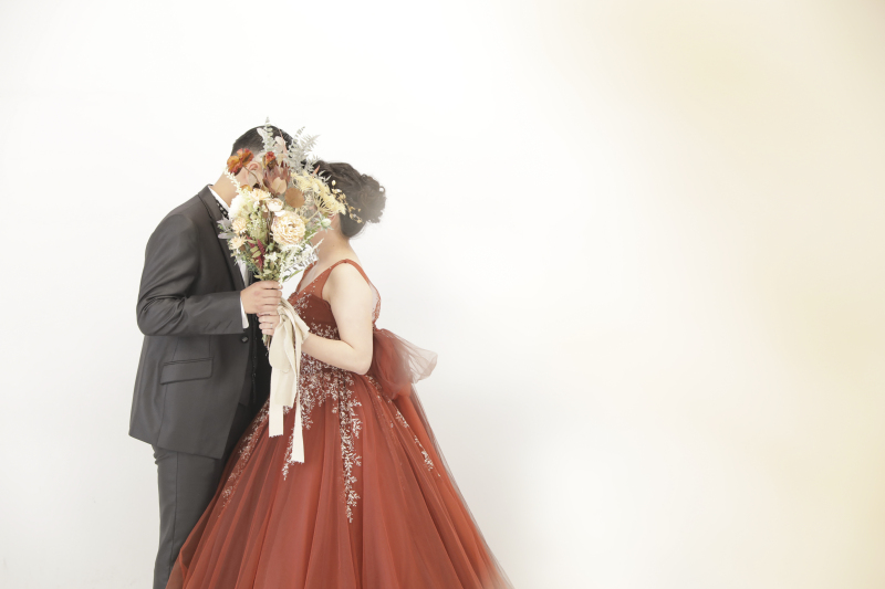 最後はカラードレスで！