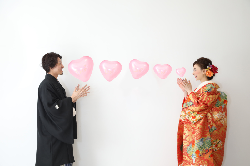 お持ち込みの風船を使って♡