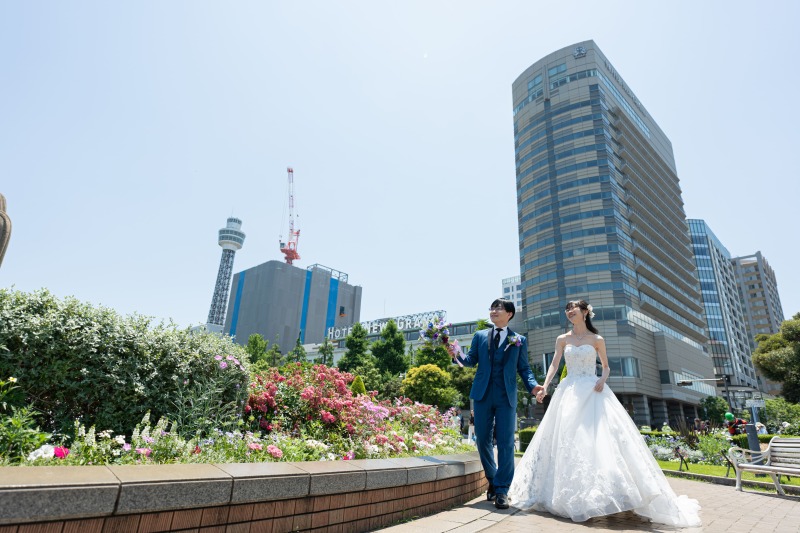 横浜の雰囲気と緑の雰囲気！