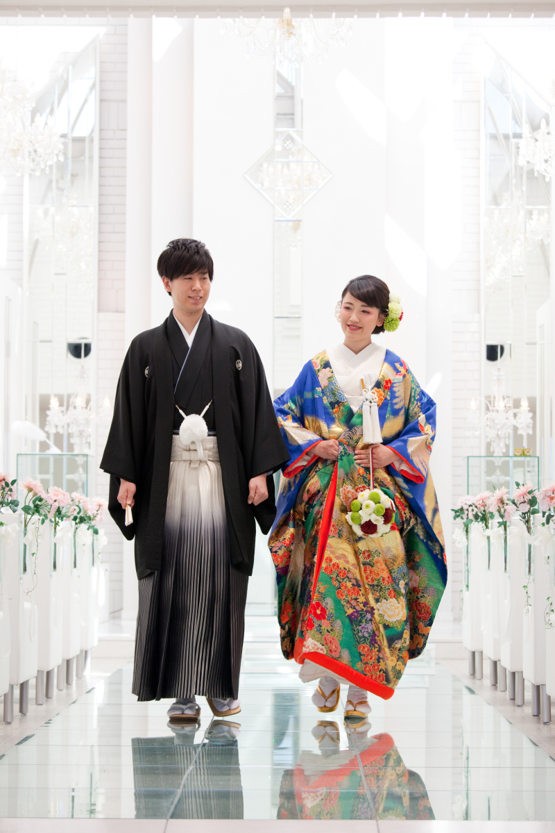 ガラスのバージンロードで♪