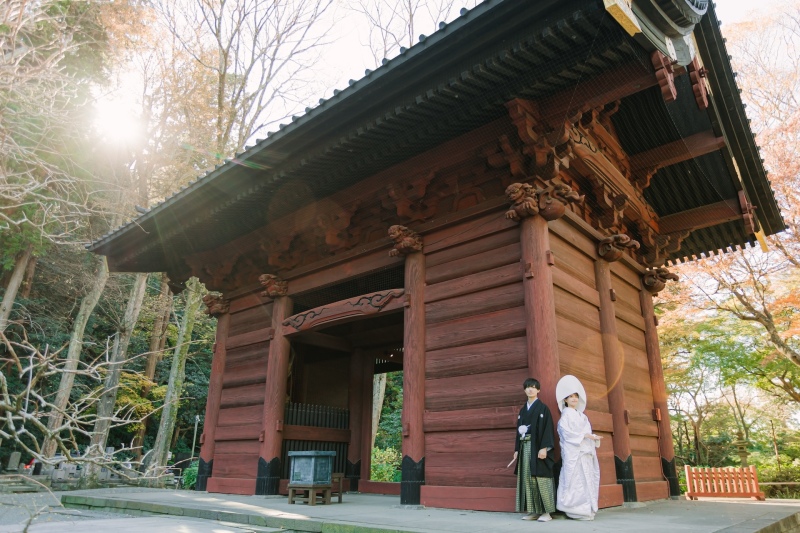 ワタベウェディング横浜ベイフォトスタジオ_神社・寺院で撮影できる