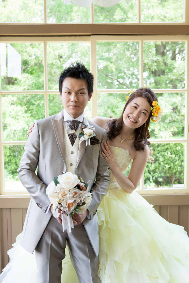 爽やかな緑をバックに☆