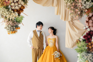 ワタベウェディング横浜ベイフォトスタジオ_STUDIO【カラードレス】