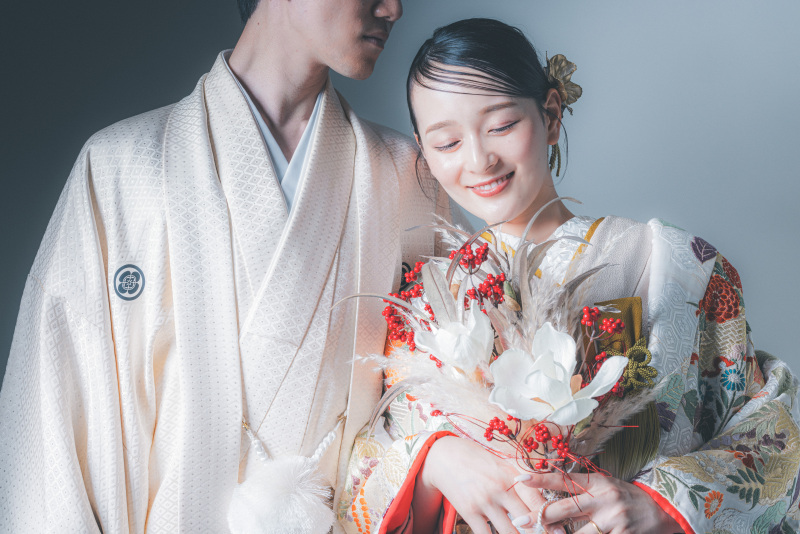 ワタベウェディング横浜ベイフォトスタジオ_色打掛・着物が豊富