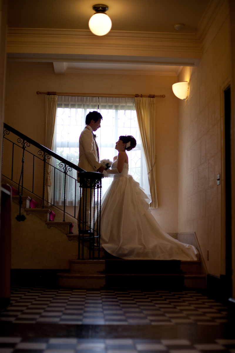 階段でのシルエット・・・♪