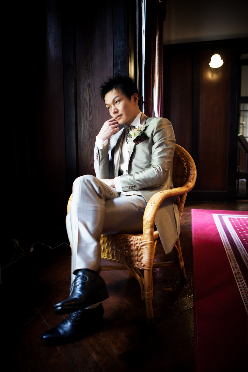 シックに！ご新郎様ソロショット☆