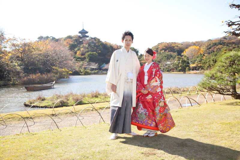 色づく景色の中で撮影スタート！