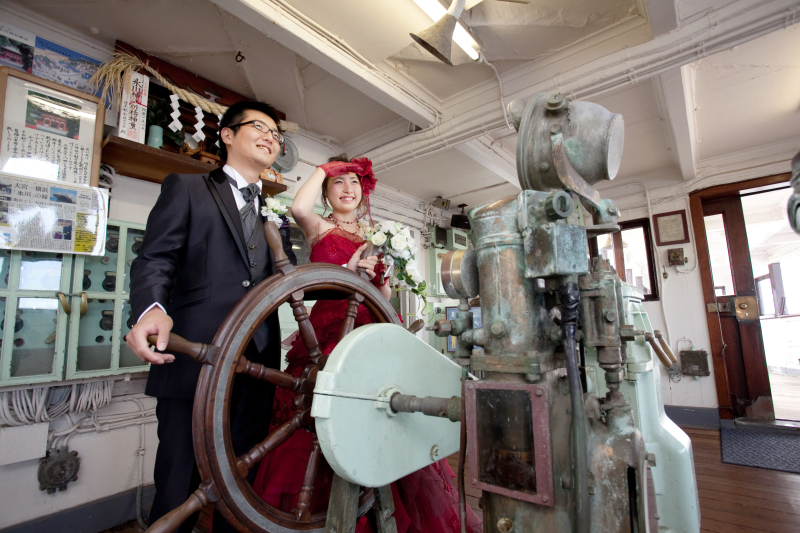 船長さんになりきって！