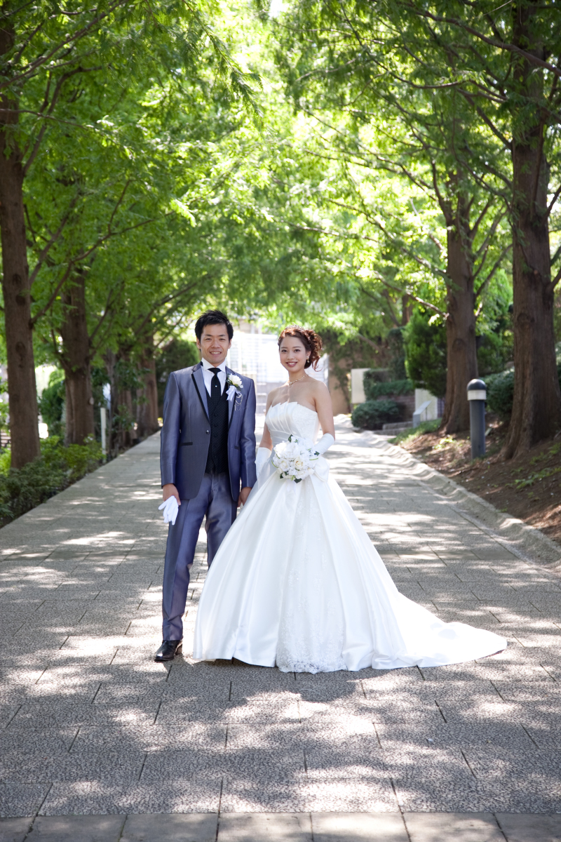 木漏れ日がきれいな緑の中で