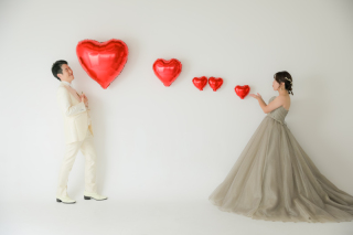 ワタベウェディング横浜ベイフォトスタジオ_STUDIO【カラードレス】