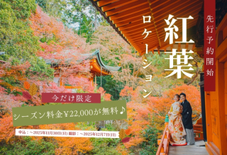 ≪シーズン料金2万円OFF≫大人気!紅葉ロケーションフォト