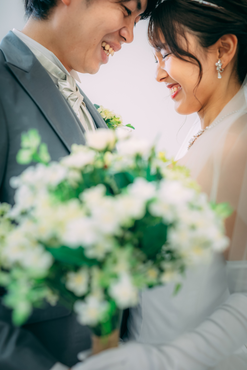 新郎様にもフォーカスを当てて