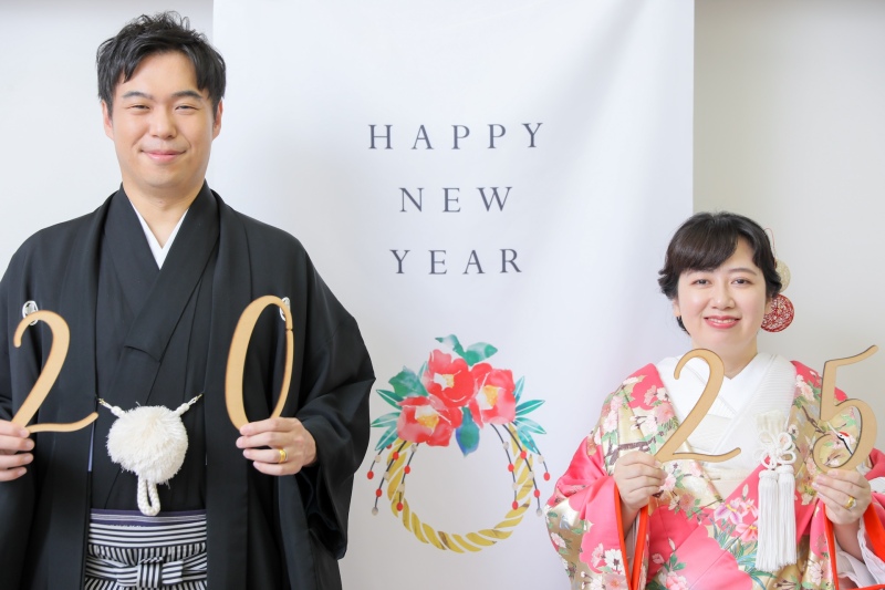 2025年賀状フォト　色打掛ver