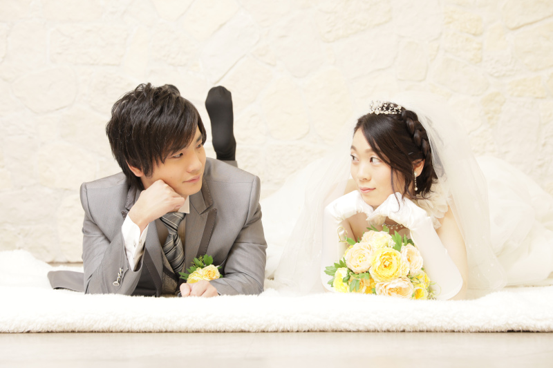 寝そべりショット