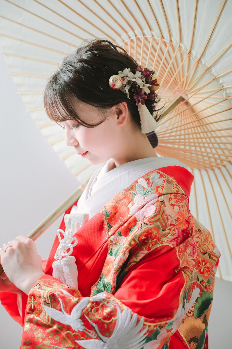 色打掛でも冴え渡って