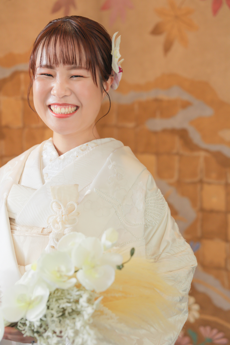 持ち込みブーケで満点スマイル