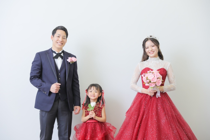 カラードレスもお揃いで！