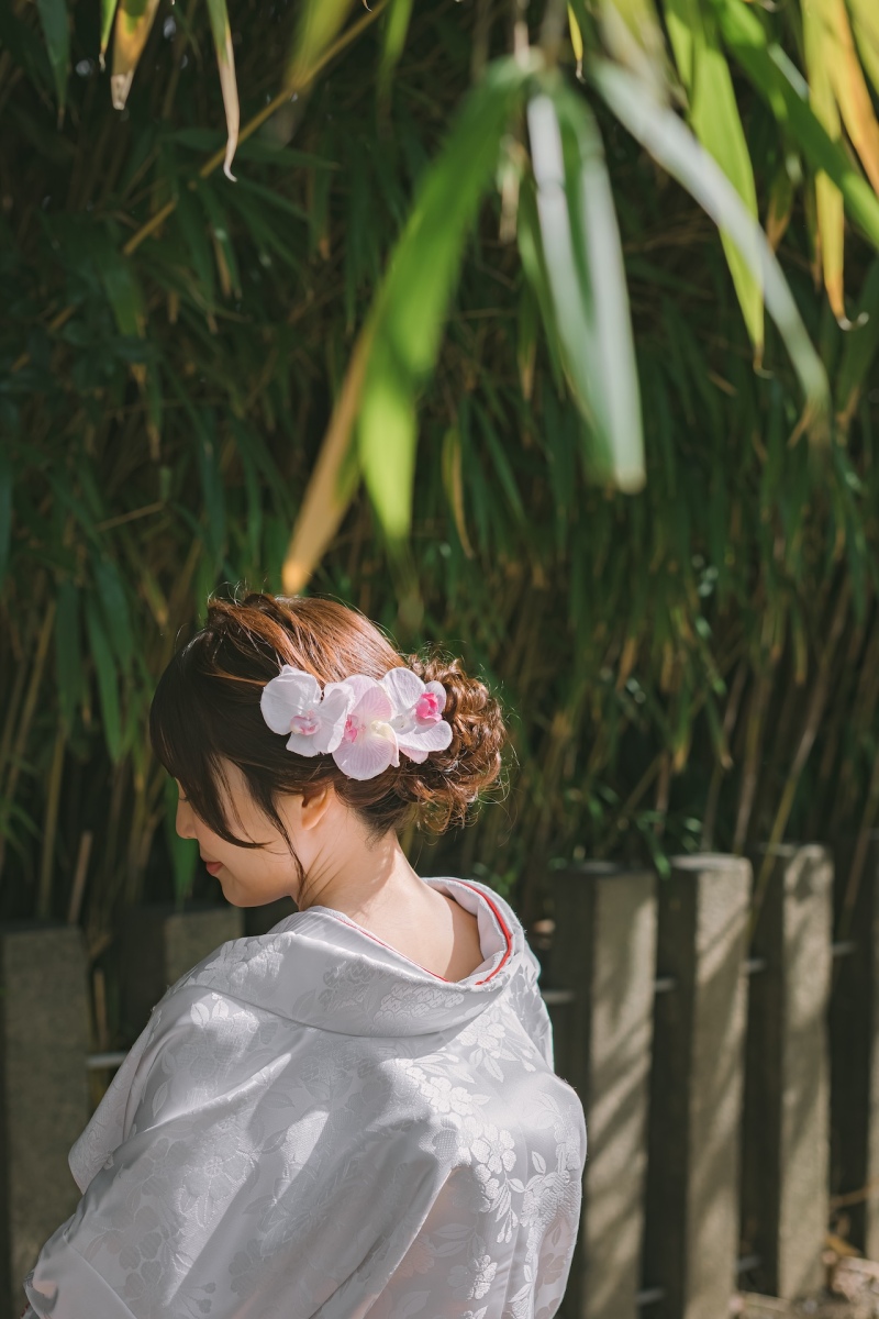 髪型にもこだわって