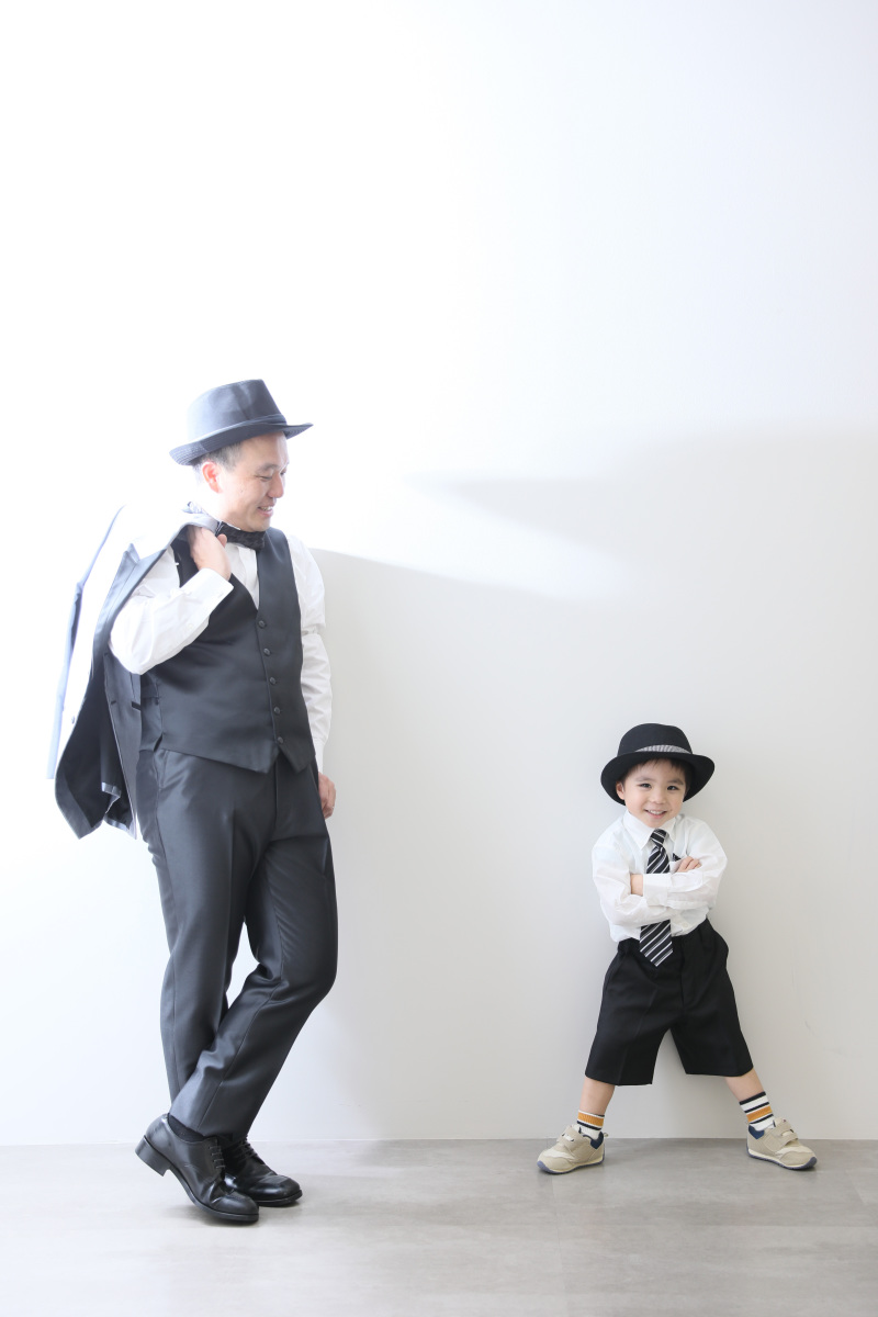 パパとおそろい