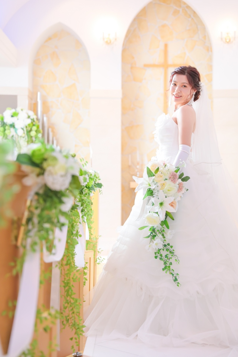 チャペルでのソロショット!