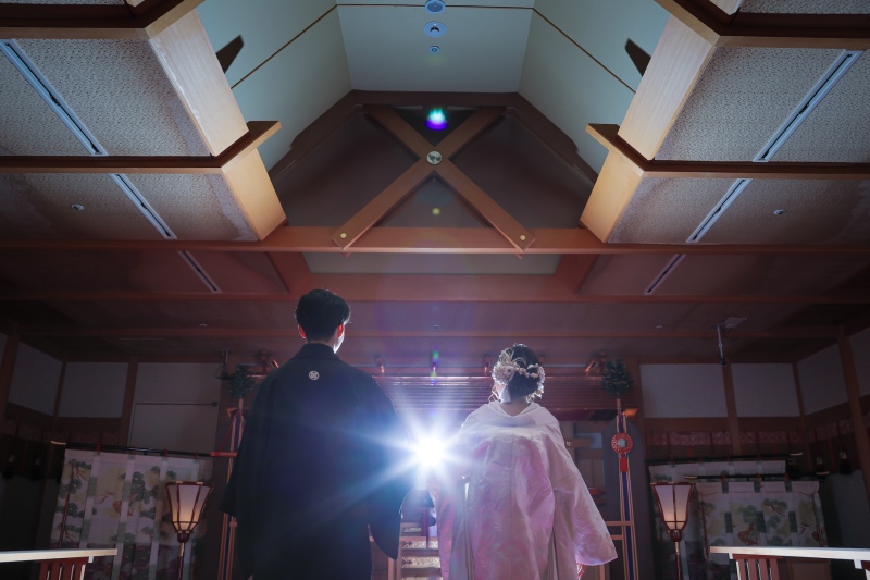 神々しいバックショット