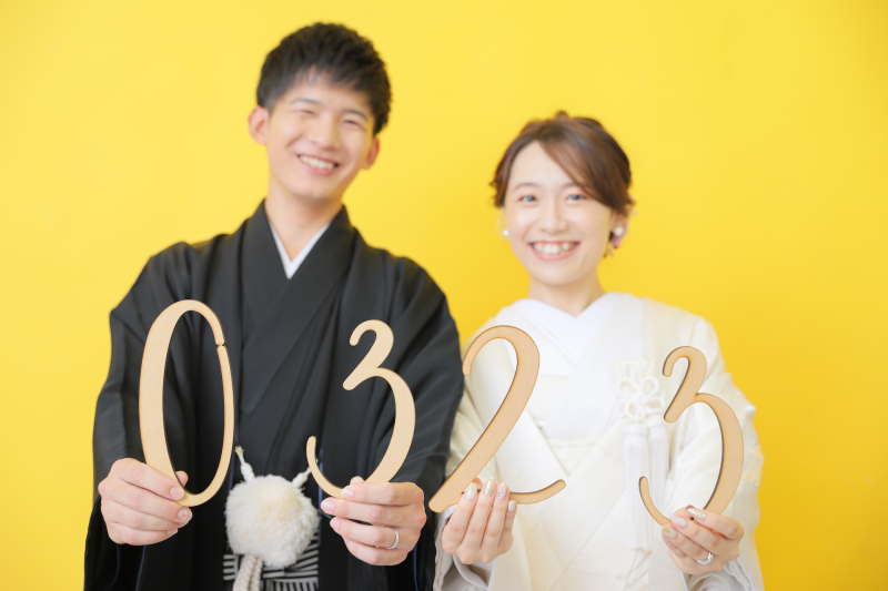 挙式日に合わせて!