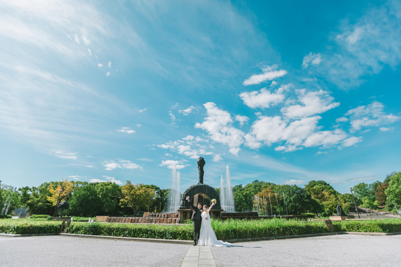 噴水広場からスタート!