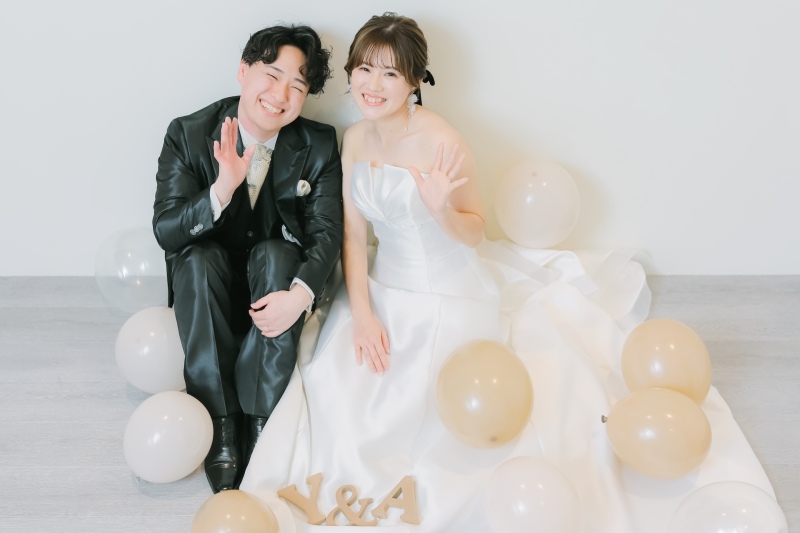 持ち込みバルーンで可愛い感じ