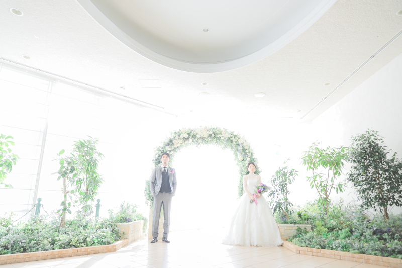チャペルでは、開放的なお写真を!