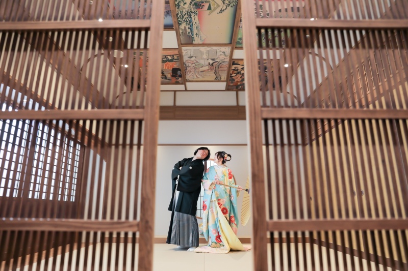 和室の奥行きを活かして