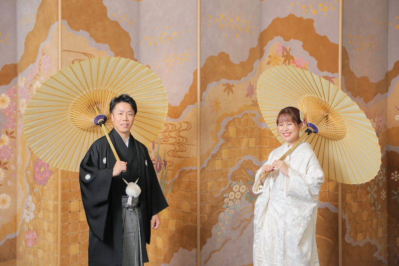 和傘でもしっかりと