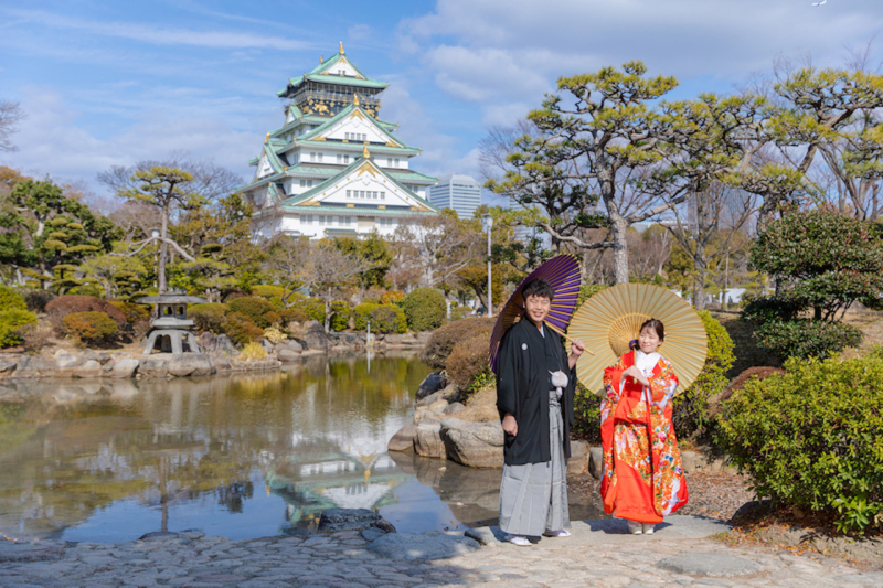 快晴に恵まれて