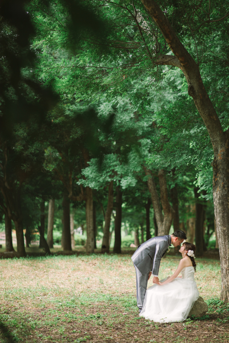 新緑に囲まれて