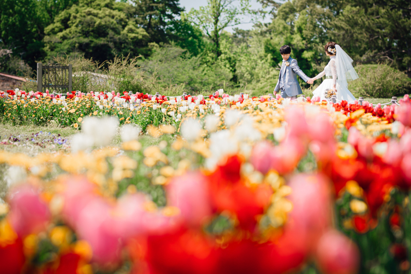 二人を彩る花