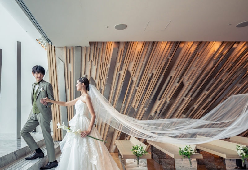 ワタベウェディング大阪フォトスタジオ_チャペルで撮影できる